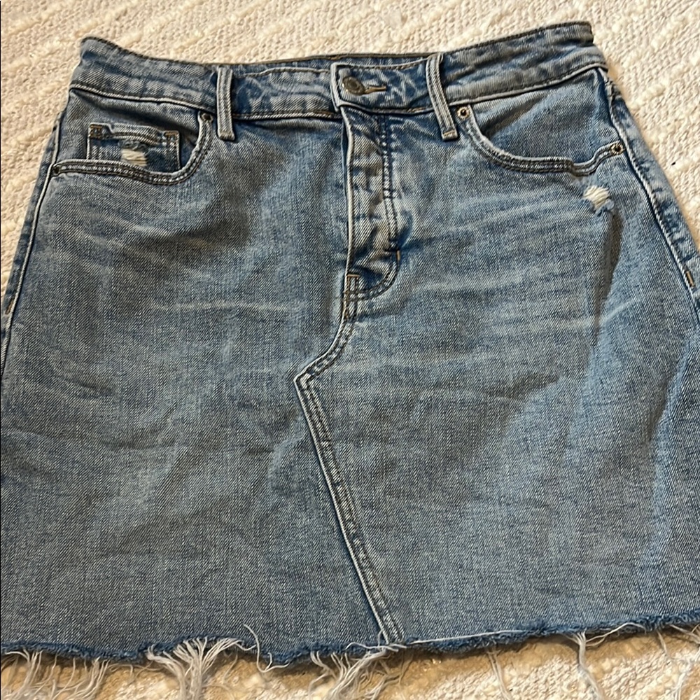 Denim Mini Skirt